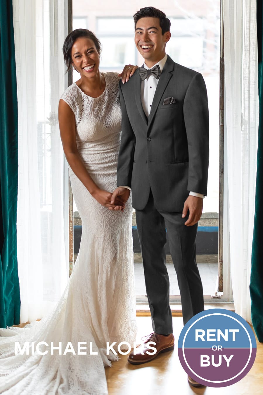 Michael Kors Steel Grey Wedding Suit Rent or Buy for your wedding